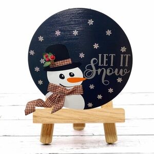 Handmade Door Hanger| Christmas door decor, snowman decor, front door decor